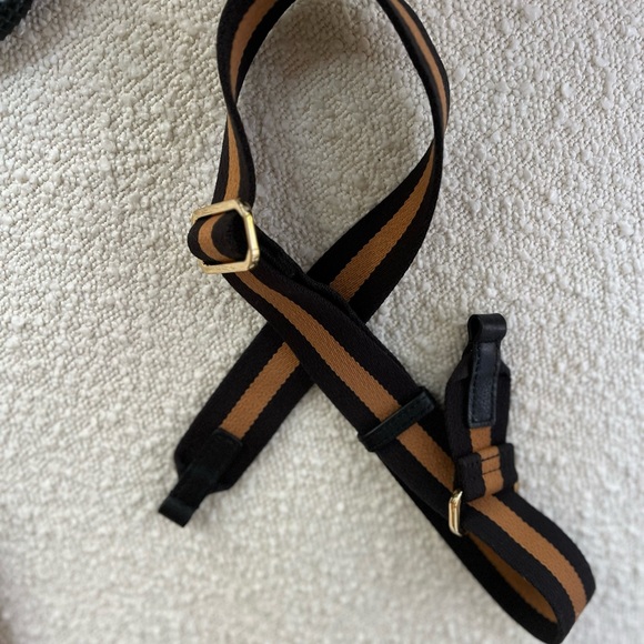 NEW Mark & Graham genuine soft leather tote cognac tan interchangeable handles - Picture 15 of 16